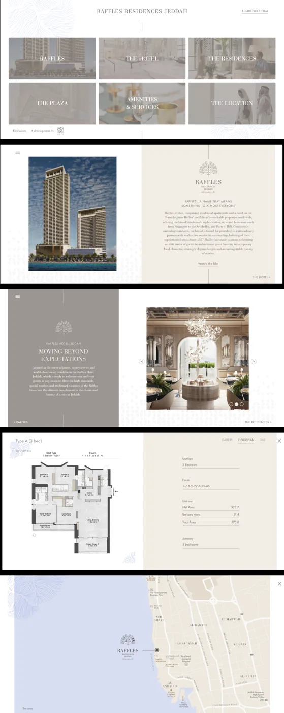 Luxury Raffles Residences in Jeddah