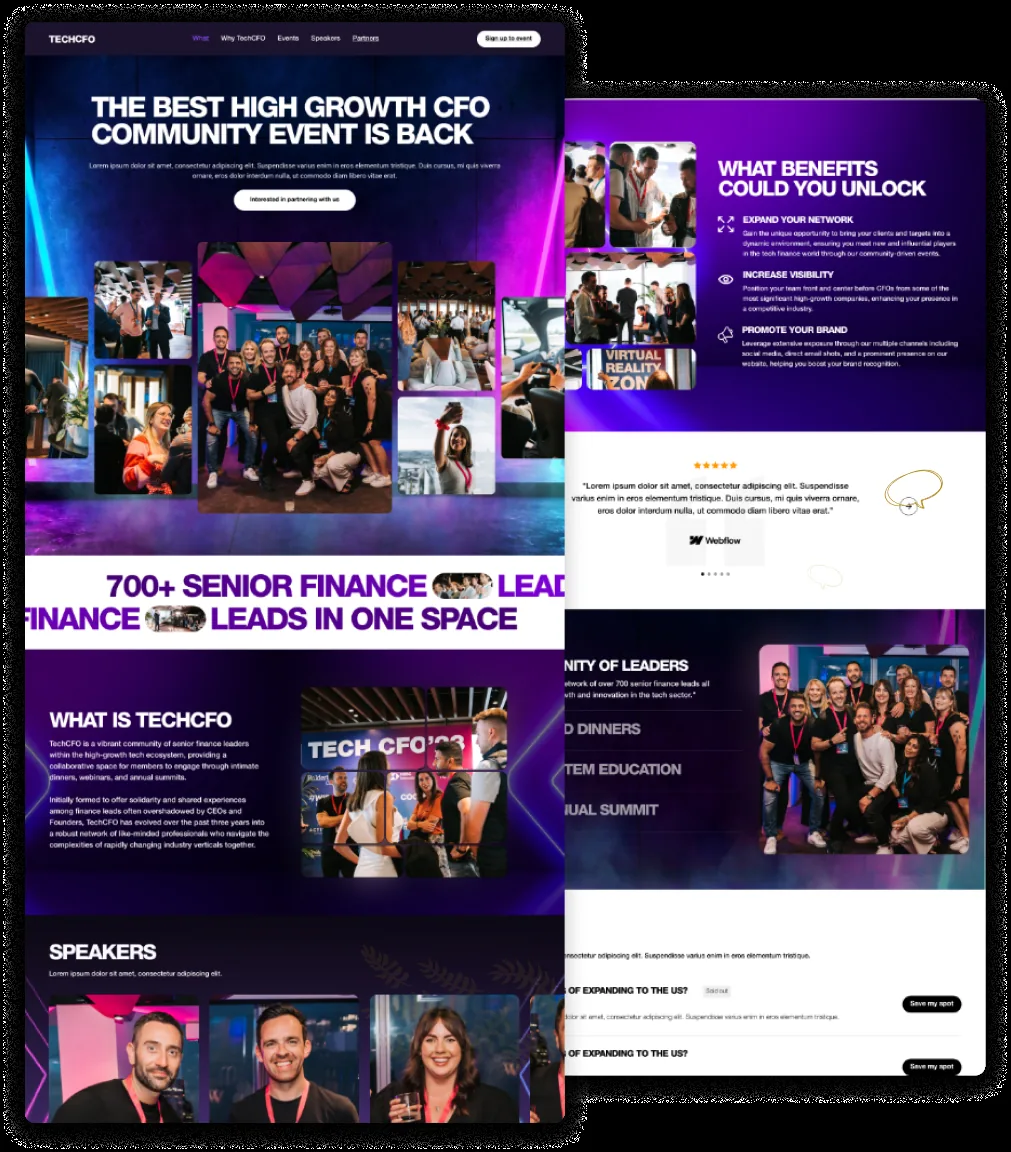 Finance leaders community with Tech CFO